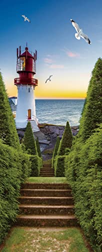 A.Monamour Türtapete Selbstklebend Türfolie Türposter 3D Leuchtturm Mit Treppe Bei Sonnenuntergang In Norwegen Vinyl Folie Türdeko Tapete Wandbild Türaufkleber Türtattoo 77 x 200 cm A.Monamour Türtapete Selbstklebend Türfolie Türposter 3D Leuchtturm Mit Treppe Bei Sonnenuntergang In Norwegen Vinyl Folie Türdeko Tapete Wandbild Türaufkleber Türtattoo 77 x 200 cm von A.Monamour