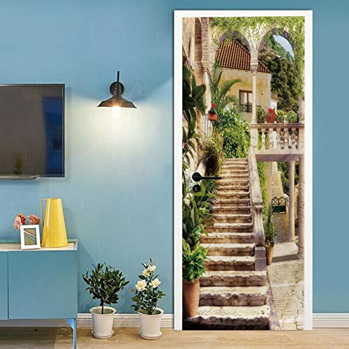 A.Monamour Türtapete Selbstklebend Türfolie Türposter 3D Mittelalterliche Dorfstraße Mit Treppen Vinyl Folie Türdeko Tapete Wandbild Türaufkleber Türtattoo 90 x 200 cm A.Monamour Türtapete Selbstklebend Türfolie Türposter 3D Mittelalterliche Dorfstraße Mit Treppen Vinyl Folie Türdeko Tapete Wandbild Türaufkleber Türtattoo 90 x 200 cm von A.Monamour