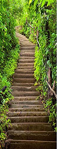 A.Monamour Türtapete Selbstklebend Türfolie Türposter 3D Schmale Stufen Treppe Im Dschungel Erawan Nationalpark Kanchanburi Thailand Vinyl Folie Türdeko Tapete Wandbild Türaufkleber 77 x 200 cm A.Monamour Türtapete Selbstklebend Türfolie Türposter 3D Schmale Stufen Treppe Im Dschungel Erawan Nationalpark Kanchanburi Thailand Vinyl Folie Türdeko Tapete Wandbild Türaufkleber 77 x 200 cm von A.Monamour