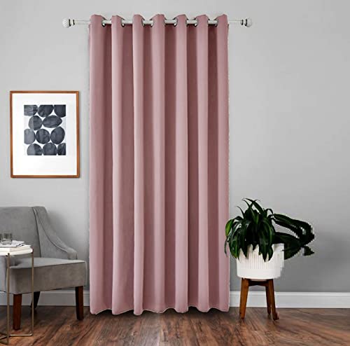 A.Monamour Verdunkelungsvorhang mit Ösen Verdunkelung Blickdichter Vorhänge Thermo Gardinen Schals Fenster Türvorhang Schiebevorhänge Gardinenschals für Wohnzimmer Schlafzimmer 1 Stück Rosa von A.Monamour