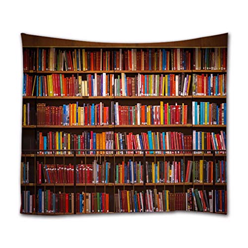 A.Monamour Wanddekor Wandbild Vorhang Wandteppiche Alte Schweden Öffentliche Bibliothek Bücherregal Bücherregal Bild Drucken Stoff Wandbehang Tapisserie Wanddekors Für Schlafzimmer 180x230 cm von A.Monamour