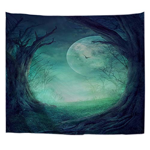 A.Monamour Wanddekor Wandteppiche Halloween-Urlaub Themed Gotischen Herbst Tal Mit Wald Spooky Baum Runde Eröffnung Vollmond Szene Kunst Druck Stoff Wand Tapisserie Wandbehänge Vorhänge Picknickdecken A.Monamour Wanddekor Wandteppiche Halloween-Urlaub Themed Gotischen Herbst Tal Mit Wald Spooky Baum Runde Eröffnung Vollmond Szene Kunst Druck Stoff Wand Tapisserie Wandbehänge Vorhänge Picknickdecken von A.Monamour