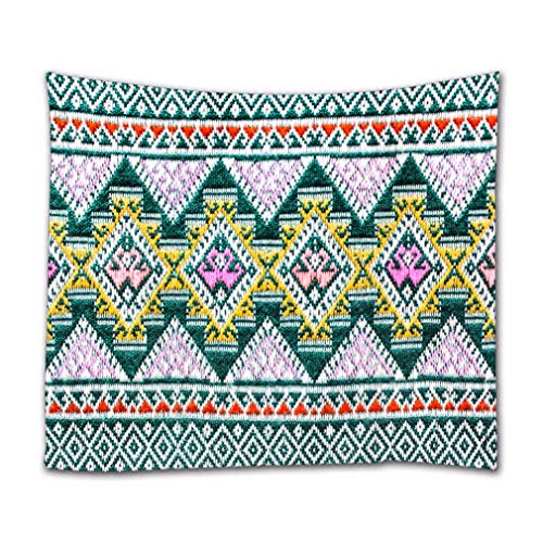 A.Monamour Wandteppiche Beliebte Traditionelle Batik Sarong Muster Hintergrund In Thailand Asiatische Abstrakte Textil Stoff Wandbehang Tapisserie Vorhänge Tischdecke Tagesdecke Strandtuch 130x153cm von A.Monamour
