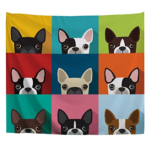 A.Monamour Wandteppiche Wanddekor Tuch Boston Terrier Hunde Muster Bild Stoff Wandtuch Wandbehang Wandkunst Wandbilder für Schlafzimmer Schlafsaal Wohnzimmer 180x230cm A.Monamour Wandteppiche Wanddekor Tuch Boston Terrier Hunde Muster Bild Stoff Wandtuch Wandbehang Wandkunst Wandbilder für Schlafzimmer Schlafsaal Wohnzimmer 180x230cm von A.Monamour