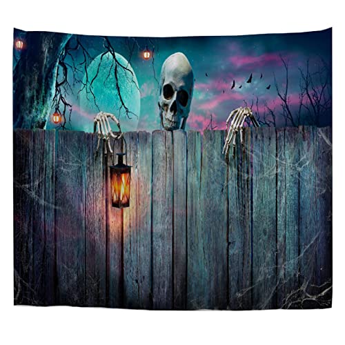 A.Monamour Wandteppiche Wanddekor Tuch Halloween Skelett Mit Laterne Auf Holzbanner In Gruseliger Nacht Stoff Wandtuch Wandbehang Wandkunst Wandbilder für Schlafzimmer Schlafsaal Wohnzimmer 130x153cm A.Monamour Wandteppiche Wanddekor Tuch Halloween Skelett Mit Laterne Auf Holzbanner In Gruseliger Nacht Stoff Wandtuch Wandbehang Wandkunst Wandbilder für Schlafzimmer Schlafsaal Wohnzimmer 130x153cm von A.Monamour