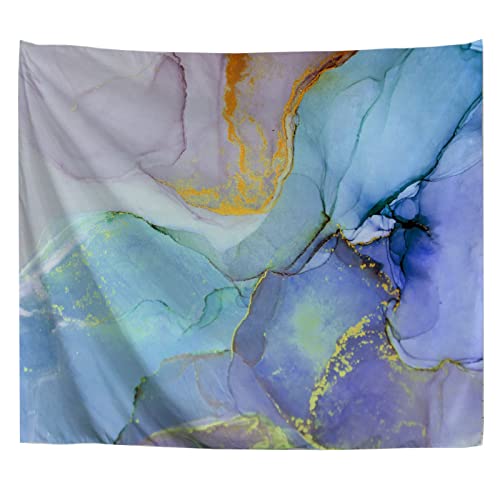 A.Monamour Wandteppiche Wanddekor Tuch Luxus Abstrakte Kunstmalerei Transparente Wellen Marmor Textur Hintergrund Stoff Wandtuch Wandbehang Wandkunst Wandbilder für Schlafzimmer Schlafsaal 153x203cm von A.Monamour