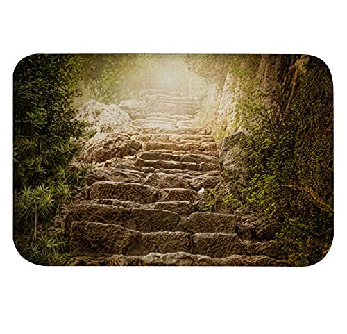 A.Monamour rutschfest Saugfähig Waschbar Badematte Alte Steintreppe Weg Straße Magische Landschaft Weich Flanell Badezimmerteppich Badteppich Badvorleger Badewanne Dusche Duschvorleger A.Monamour rutschfest Saugfähig Waschbar Badematte Alte Steintreppe Weg Straße Magische Landschaft Weich Flanell Badezimmerteppich Badteppich Badvorleger Badewanne Dusche Duschvorleger von A.Monamour