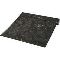 Vliestapete Betonoptik schwarz gold B/L: ca. 53x1005 cm Vliestapete Betonoptik schwarz gold B/L: ca. 53x1005 cm von XXXL