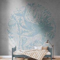 Vliestapete The Wall 383061 - Blau, Grey von BRICOFLOR