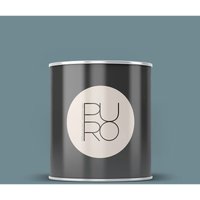 Bricoflor - Taubengrau Wandfarbe matt ideal für Wohnzimmer und Schlafzimmer Design Farbe in Blau Grau mit hoher Deckkraft puro c3011 1l bluish petrol von BRICOFLOR