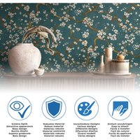 A.s.creations - Papiertapete Rot Blumen Tapete Gemustert Ansatzfrei Only Borders 10 von A.S. CREATIONS