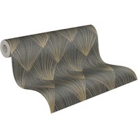 Homemaison - Geometrische Tapete Schwarz 378644 378644 von HOMEMAISON