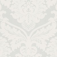 Tapete klassisch Ornament Weiß | Vliestapete Barock Floral Matt Glanz | Tapete für Esszimmer, Wohnzimmer, Jugendzimmer - 1 Rolle = 10,05 x 0,53 m von A.S. CREATIONS
