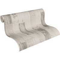 Tapete in Holzoptik Grau Papiertapete 304781 304781 von A.S. CREATIONS