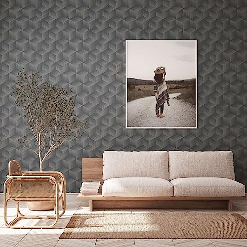 A.S. Création 3D Tapete Schwarz Grau - Tapete 385064 - Vliestapete Grafisch - 10,05m x 0,53m - Made in Germany A.S. Création 3D Tapete Schwarz Grau - Tapete 385064 - Vliestapete Grafisch - 10,05m x 0,53m - Made in Germany von A.S. Création