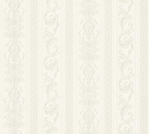 A.S. Création Hermitage 10 Vliestapete Barock-Optik 10,05 x 0,53 m – Creme, Grau, Silber– Tapete Ornamente Made in Germany – 335471 A.S. Création Hermitage 10 Vliestapete Barock-Optik 10,05 x 0,53 m – Creme, Grau, Silber– Tapete Ornamente Made in Germany – 335471 von A.S. Création