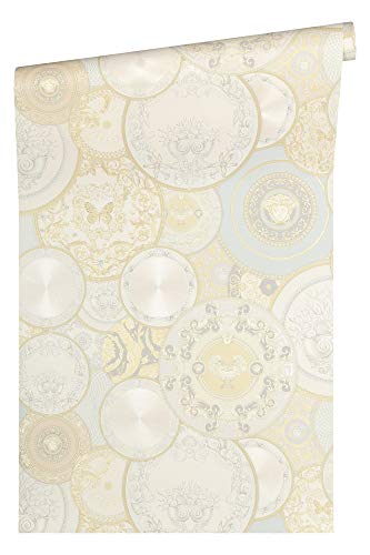 VERSACE WALLPAPER Vliestapete Les Etoiles de la Mer 2 Luxustapete 10,05 m x 0,70 m creme metallic weiß Made in Germany 349012 34901-2 VERSACE WALLPAPER Vliestapete Les Etoiles de la Mer 2 Luxustapete 10,05 m x 0,70 m creme metallic weiß Made in Germany 349012 34901-2 von A.S. Création
