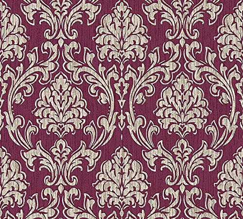 Esprit Vliestapete Eccentric Luxury Tapete mit Ornamenten barock 10,05 m x 0,53 m creme metallic rot Made in Germany 357022 35702-2 von A.S. Création
