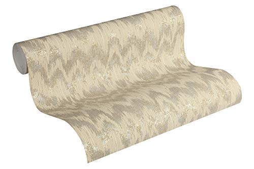 Michalsky Living Vliestapete Dream Again Tapete im Ethno Look 10,05 m x 0,53 m metallic beige grau Made in Germany 365015 36501-5 von A.S. Création