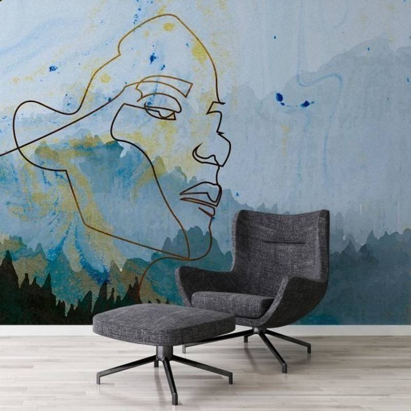 A.S. Creation | Atelier 47 | DD118035 | Fototapete | Vlies | 400 x 270 cm | Wald & Pflanzen | Blau von A.S. Creation