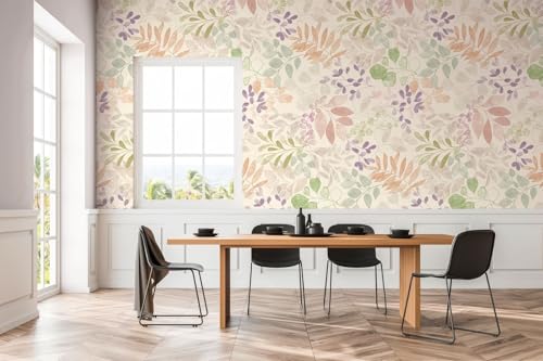 A.S. Création Blumentapete in Creme, Grün, Violett, Braun, Rosa - hochwertige Vliestapete floral 396931 - Designtapete gemalt auf 10,05m x 0,53m - Made in Germany A.S. Création Blumentapete in Creme, Grün, Violett, Braun, Rosa - hochwertige Vliestapete floral 396931 - Designtapete gemalt auf 10,05m x 0,53m - Made in Germany von A.S. Création