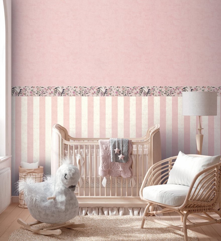 A.S. Création Bordüre Floral Blumen Blätter Vögel Rosa Grau 77137-1 Lilly + Luis AS Creation A.S. Création Bordüre Floral Blumen Blätter Vögel Rosa Grau 77137-1 Lilly + Luis AS Creation von A.S. Création