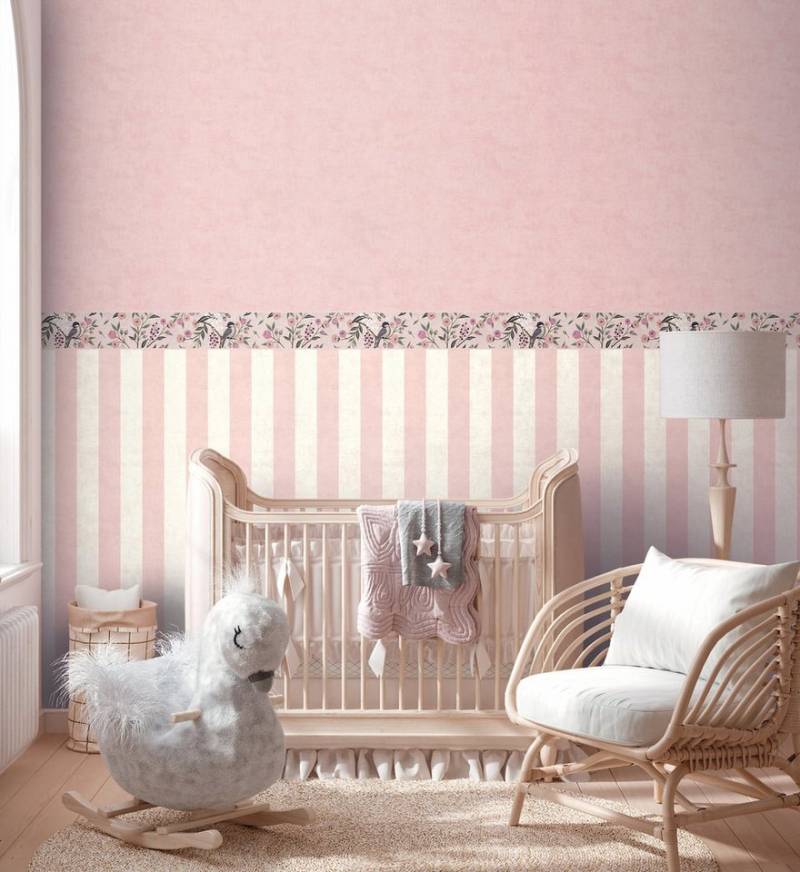 A.S. Création Bordüre Floral Blumen Blätter Vögel Rosa Grau 77137-1 Lilly + Luis AS Creation A.S. Création Bordüre Floral Blumen Blätter Vögel Rosa Grau 77137-1 Lilly + Luis AS Creation von A.S. Création