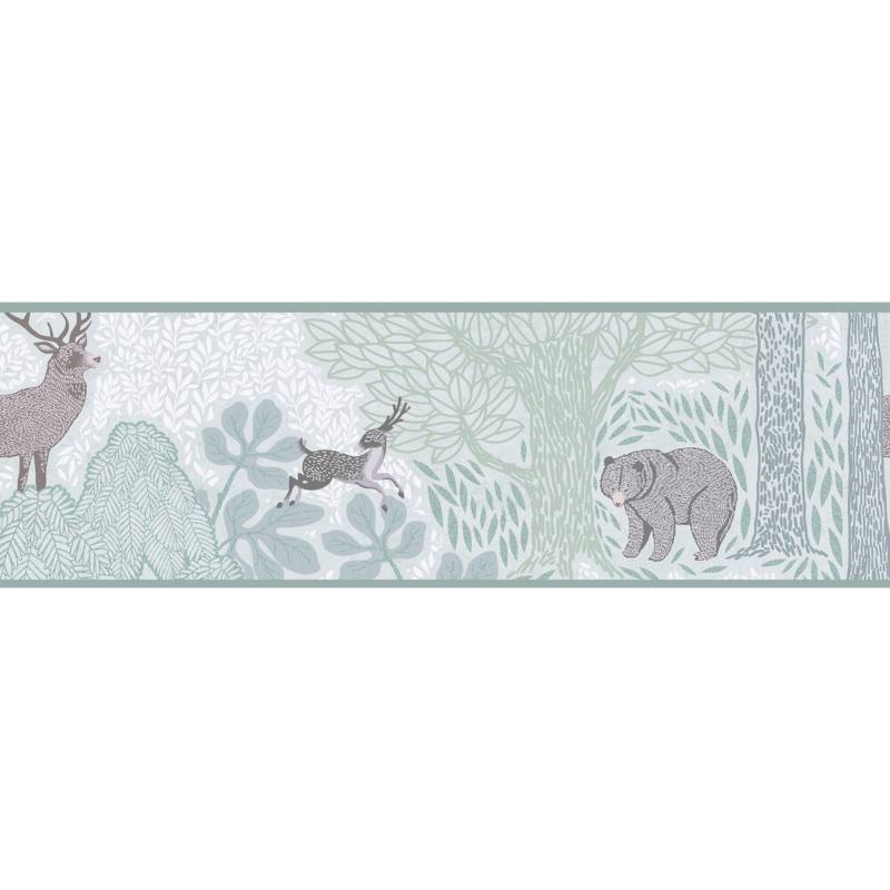 A.S. Création Bordüre 'Lilly & Luis' Wald grün 0,13 x 5 m von A.S. Création