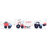 A.S. Création Bordüre "Super Tractor", Motiv-abstrakt-naturalistisch, Papier Wand Schräge Tür Borte Wohnzimmer Schlafzimmer Küche Flur Optik A.S. Création Bordüre "Super Tractor", Motiv-abstrakt-naturalistisch, Papier Wand Schräge Tür Borte Wohnzimmer Schlafzimmer Küche Flur Optik von A.S. Création
