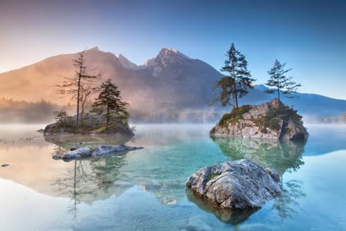 A.S. Création Fototapete Bergsee 3,75 m x 2,50 m - WALLLOVE Tapete mit Landschaft in Blau, Grau inkl. Kleister - DD129570 A.S. Création Fototapete Bergsee 3,75 m x 2,50 m - WALLLOVE Tapete mit Landschaft in Blau, Grau inkl. Kleister - DD129570 von A.S. Création