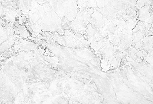 A.S. Création Fototapete Grau Weiß - Marmorwand Marmor-Optik Stein Wanddekoration - Vliestapete 3,84 x 2,60m Tapete Wohnzimmer Schlafzimmer von A.S. Création