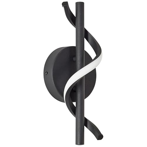 A.S. Création Geschwungene Wandleuchte aus Metall und Kunststoff in Schwarz - Moderne Wandlampe LED für den Flur- DD133840 von A.S. Création
