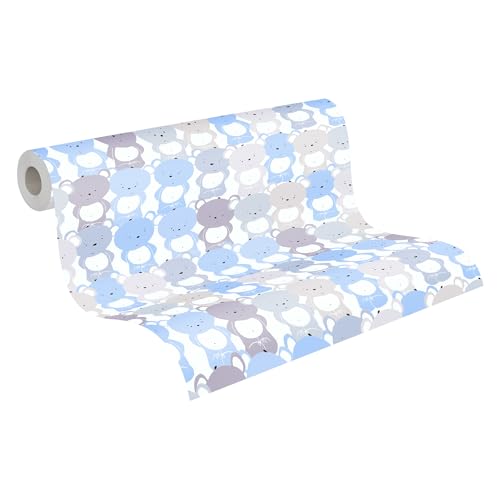 A.S. Création Kinderzimmertapete Little Love Tapete mit niedlichen Bären PVC-freie Vliestapete blau grau weiß seidenmatt glatt 381291 A.S. Création Kinderzimmertapete Little Love Tapete mit niedlichen Bären PVC-freie Vliestapete blau grau weiß seidenmatt glatt 381291 von A.S. Création