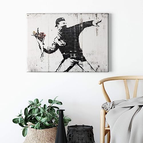A.S. Création Künstler Leinwandbild - Kunstdruck schwarz grau - 70x50 cm Querformat - hochwertige Wanddekoration - Bild auf Keilrahmen A.S. Création Künstler Leinwandbild - Kunstdruck schwarz grau - 70x50 cm Querformat - hochwertige Wanddekoration - Bild auf Keilrahmen von A.S. Création