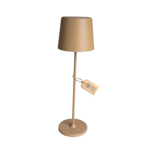 A.S. Création LED Tischleuchte inkl. Aufladekabel in Braun aus Metall und Kunststoff - Tischlampe Kabellos Warmweiß Dimmbar DD129459 - Verwendung im Innenbereich - 10cm (B) x 37cm (H) von A.S. Création