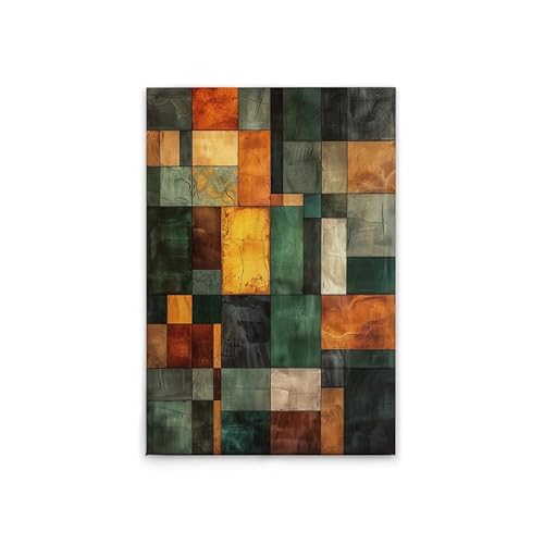 A.S. Création Leinwandbild Block Art Schach - Wandbild in Grün, Gelb - 60 x 90 cm - DD133344 von A.S. Création