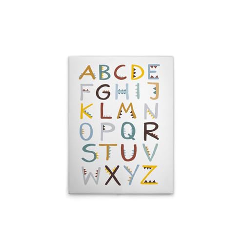A.S. Création Leinwandbild Buchstaben Alphabet - Wandbild in Bunt, Blau - 30 x 40 cm - DD129443 von A.S. Création