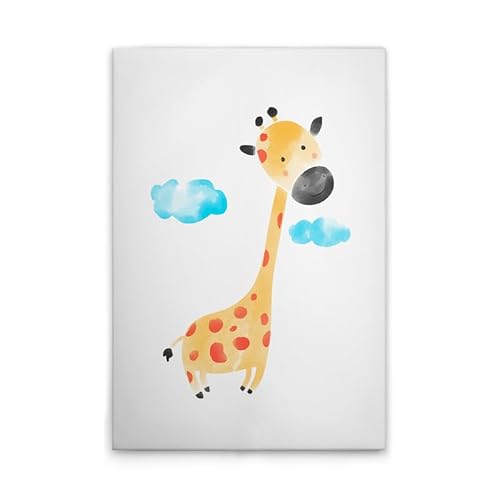 A.S. Création Leinwandbild Kinderzimmer Aquarell Giraffe - Wandbild in Weiss, Gelb - 80 x 120 cm - DD132524 von A.S. Création