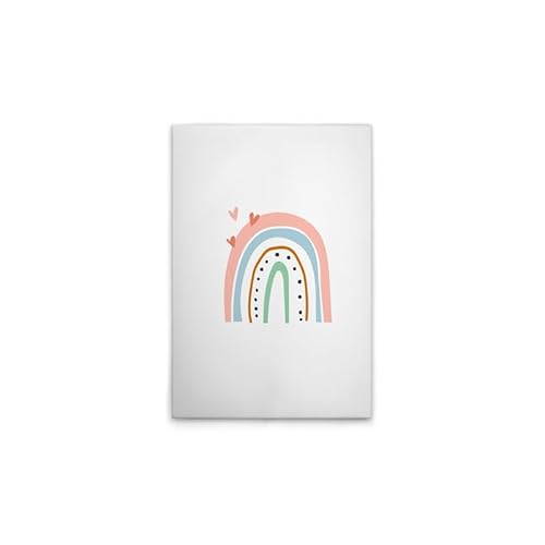 A.S. Création Leinwandbild Kinderzimmer Regenbogen - Wandbild in Weiss, Bunt - 50 x 75 cm - DD132582 von A.S. Création
