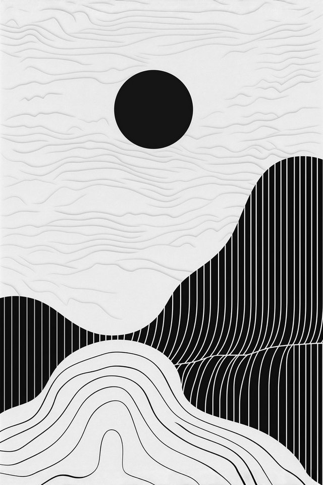 A.S. Création Leinwandbild Leinwand Black Sun 50 x 75 cm von A.S. Création