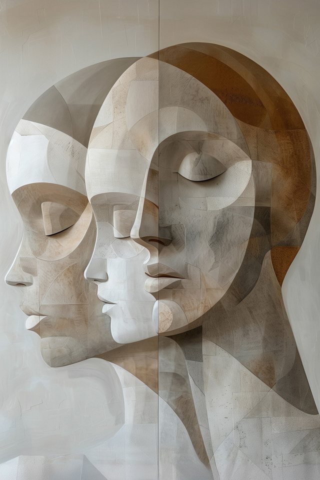 A.S. Création Leinwandbild Leinwand Cubistic Family 50 x 75 cm von A.S. Création