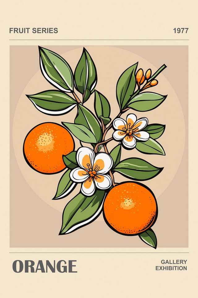 A.S. Création Leinwandbild Leinwand Orange 30 x 45 cm von A.S. Création