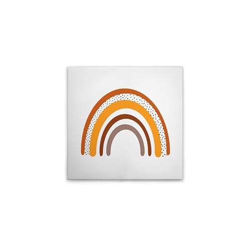 A.S. Création Leinwandbild Regenbogen - Wandbild in Weiss, Braun - 50 x 50 cm - DD133069 von A.S. Création