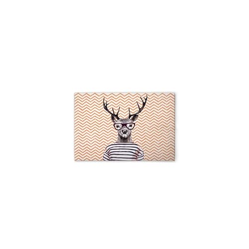 A.S. Création Leinwandbild Retro Hirsch Bunt - Wandbild in Braun, Orange - 60 x 40 cm - DD132129 von A.S. Création