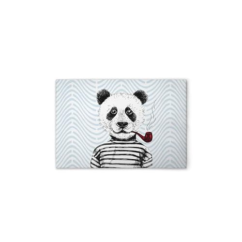 A.S. Création Leinwandbild Retro Panda Bunt - Wandbild in Blau, Weiss - 75 x 50 cm - DD132140 von A.S. Création