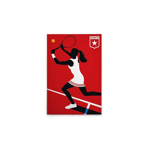 A.S. Création Leinwandbild Retro Tennisspieler - Wandbild in Rot, Gelb - 50 x 75 cm - DD131978 von A.S. Création