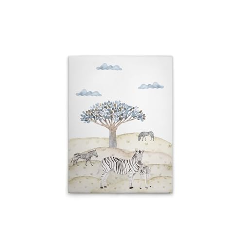 A.S. Création Leinwandbild Safari Zebras - Wandbild in Beige, Blau - 30 x 40 cm - DD129417 A.S. Création Leinwandbild Safari Zebras - Wandbild in Beige, Blau - 30 x 40 cm - DD129417 von A.S. Création