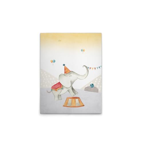 A.S. Création Leinwandbild Zirkus Elefant Kinderzimmer - Wandbild in Bunt, Beige - 30 x 40 cm - DD129371 von A.S. Création