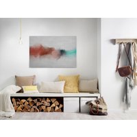 A.S. Création Leinwandbild "daydream", Kunst-Abstrakt-Kinder, (1 St.), Keilrahmen Bild Farben Grau Bunt Leinwand-Bild Wohnzimmer modern Wand von A.S. Création