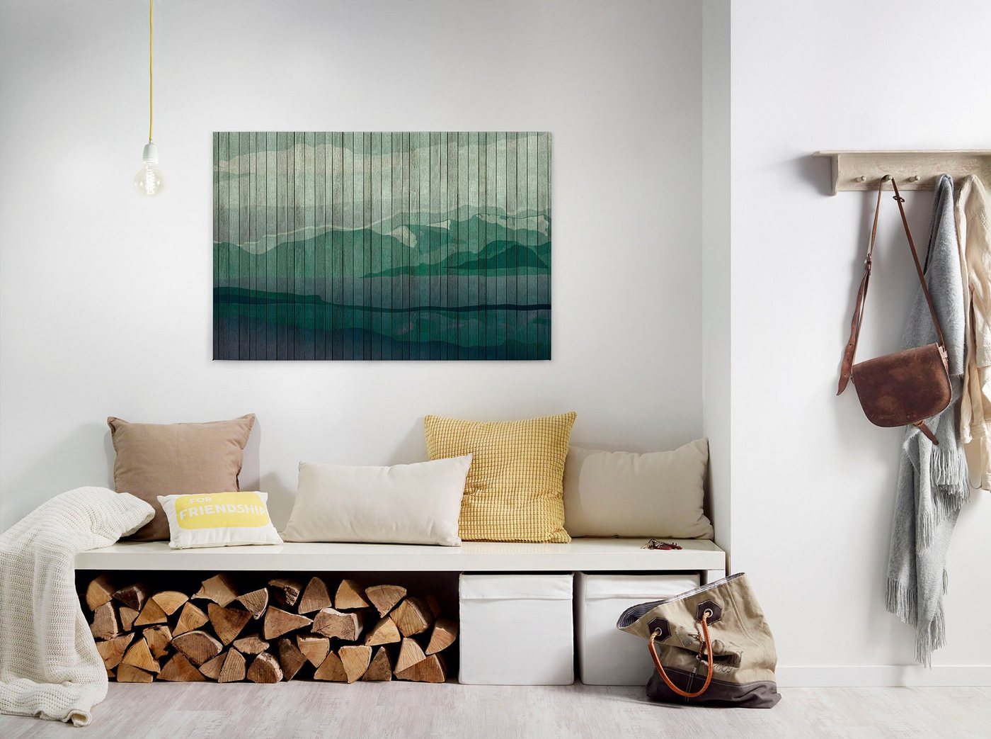 A.S. Création Leinwandbild mountains 3, Kinder, Kunst, Landschaft (1 St), Keilrahmen Landschaft Berge Gebirge Leinwand-Bild Wohnzimmer modern von A.S. Création